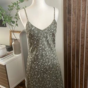 Green Slip Dress